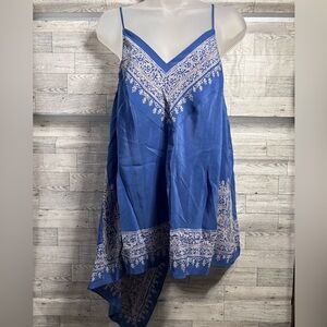 HD in Paris Blue and Cream Patterned Dress